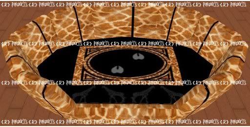 Large Giraffe Furry Pet Bed for IMVU by {J2} Products by Jar