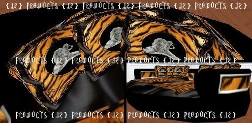 Tiger Couch Bed 14 poses in IMVU by {J2} Products by Jar