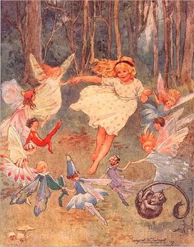 Girl Fairies Dancing Woods Pictures, Images and Photos