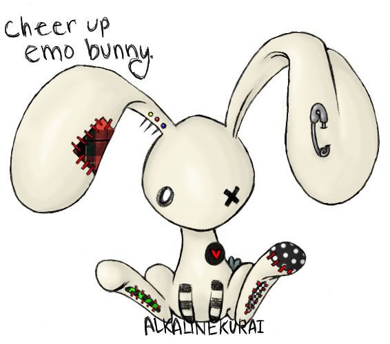 cheer up emo bunny Image