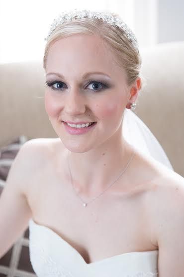 Bridal hair and makeup for rustic farm wedding. Makeup Artistry by Christy & Co.