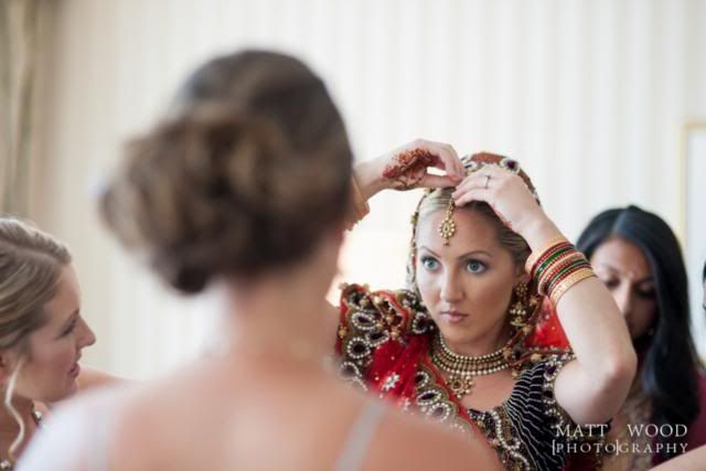 Hindu American bridal hair and makeup by Makeup Artistry by Christy & Co.