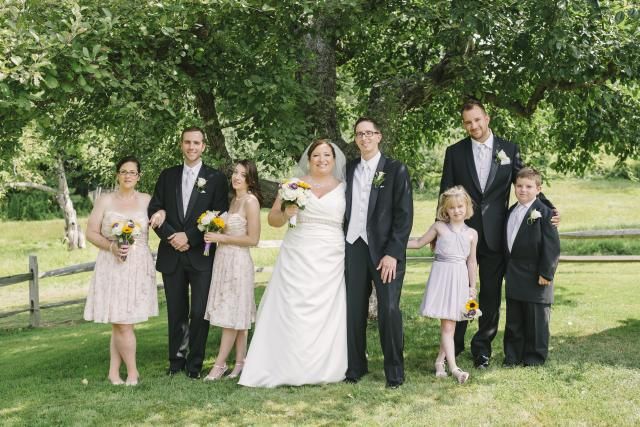 Bridal party hair and makeup by Makeup Artistry by Christy & Co. at Fruitlands Museum in Harvard, MA