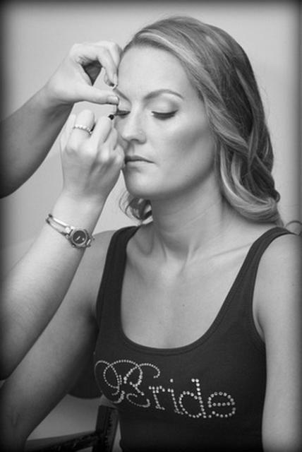 Bridal hair and makeup by Makeup Artistry by Christy & Co. | Leicester Country Club wedding