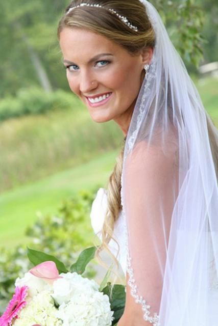Bridal hair and makeup by Makeup Artistry by Christy & Co. - Leicester Country Club wedding