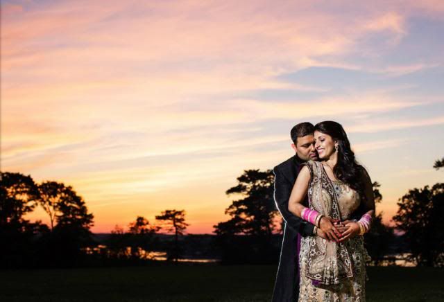 Indian wedding makeup at The Crane Estate