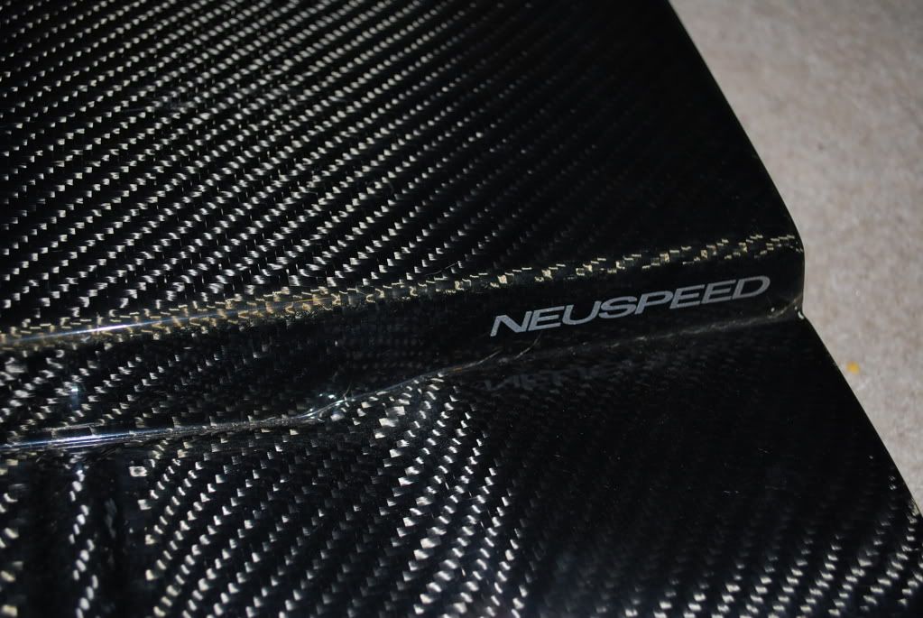 FS AFE intake, VF mount, Neuspeed carbon engine cover