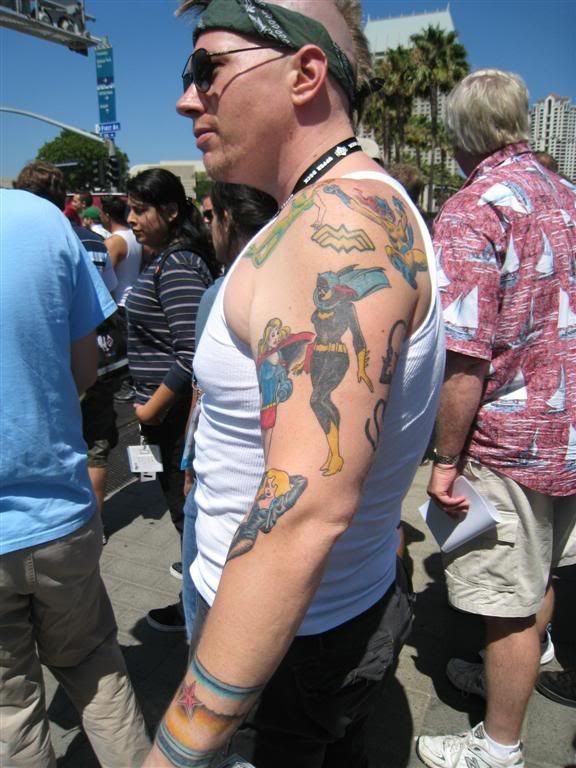 Superhero and Geeky Tattoos at Comic-Con 2007