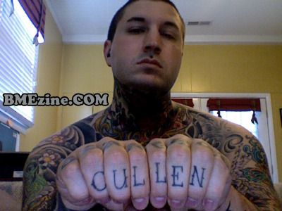 Cullen Knuckle Tattoo Source: BMEzine.com