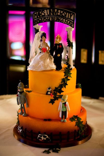 Futurama Wedding Cake Photo Credit alanosaur on Flickr