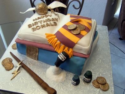 Harry Potter Birthday Cake on When One Of Her Sons Asked For A Harry Potter Cake For His Birthday