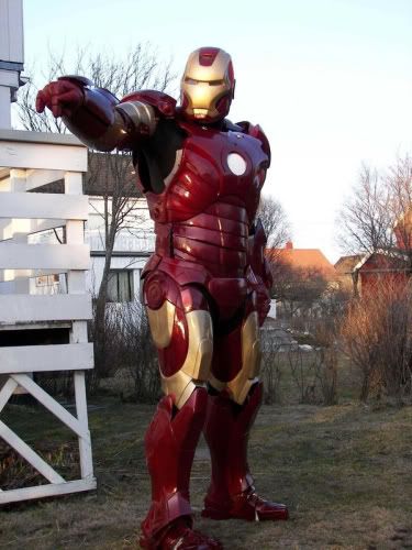 Homemade Iron Man Armor Costume. As described in this article from Popular 