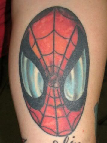 spider man spiderman comic cartoon animated tattoo