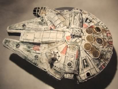 Millennium Falcon Cake