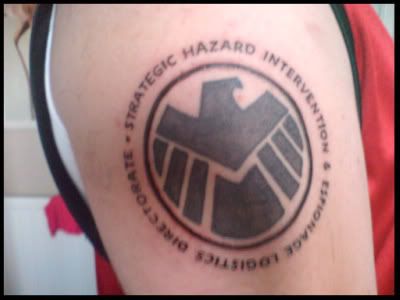 SHIELD Symbol Tattoo