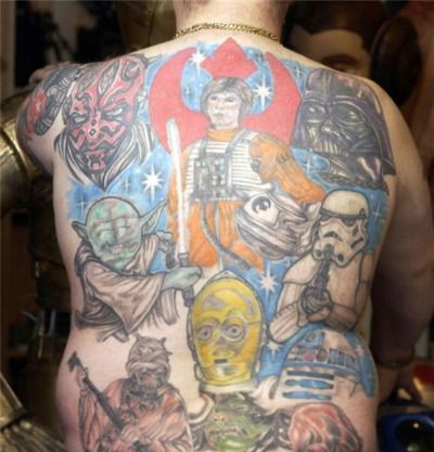 Ok, so this Star Wars tattoo isn't a complete mess.