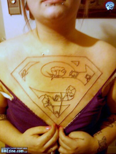 Superman Chest Tattoo. But then I think, “Well, if you're the sort of person