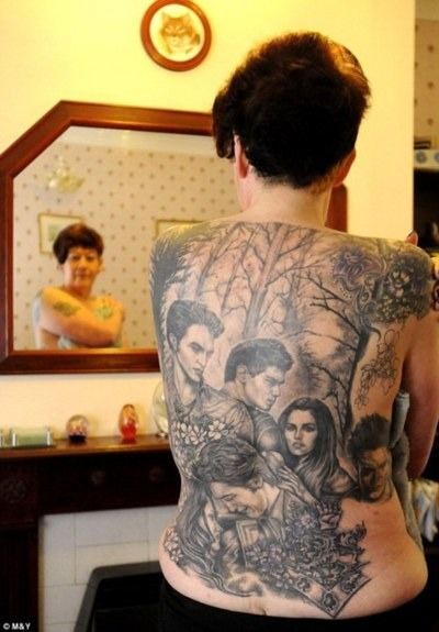 Because I'd never let you plaster a giant Twilight tattoo across your back.