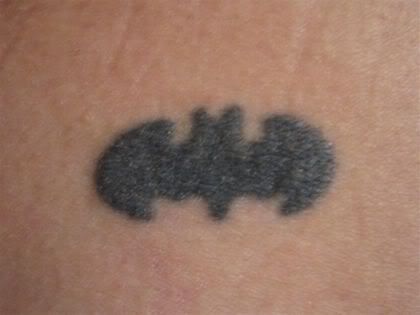 Batman Symbol Tattoo I got it in college No I wasn't drunk