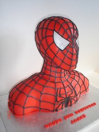 Spider Man Bust Birthday Cake Geeky Cake Of The Week