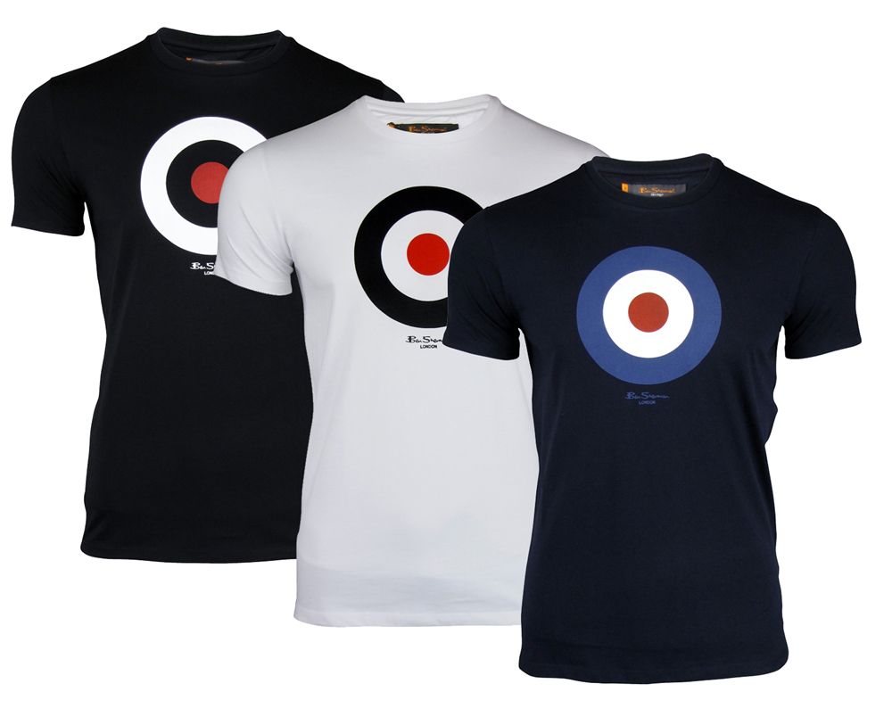 Ben-Sherman-Heritage-60s-Mod-Retro-100-Cotton-RAF-Target-Tee-T-Shirt-BNWT