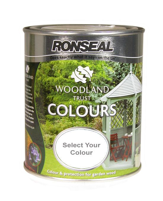 RONSEAL WOODLAND TRUST GARDEN FURNITURE STAIN PRESERVATIVE PAINT