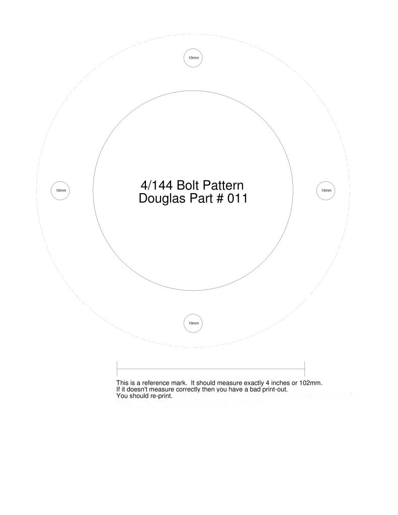 Bolt Pattern Templates For Rims