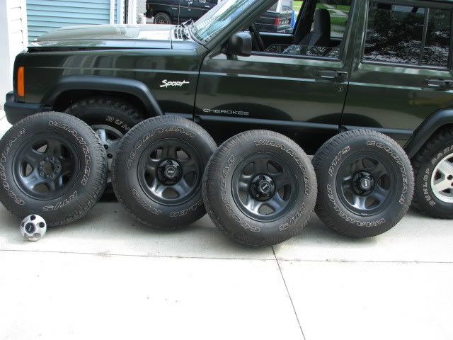 Stock black jeep rims