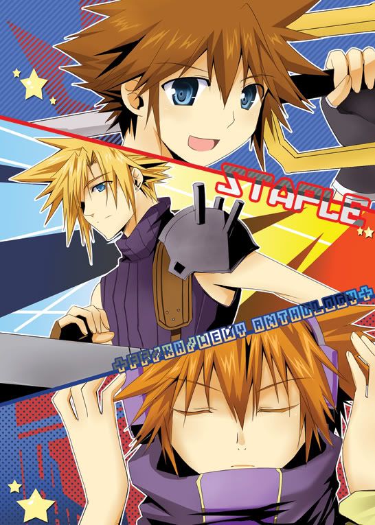 FF-KH-WEWY.jpg Final Fantasy VII - Kingdom Hearts II - The World Ends With You image by vendettachrncls