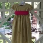 Linen Garden Dress <br>3T <br><b> SALE!!!
