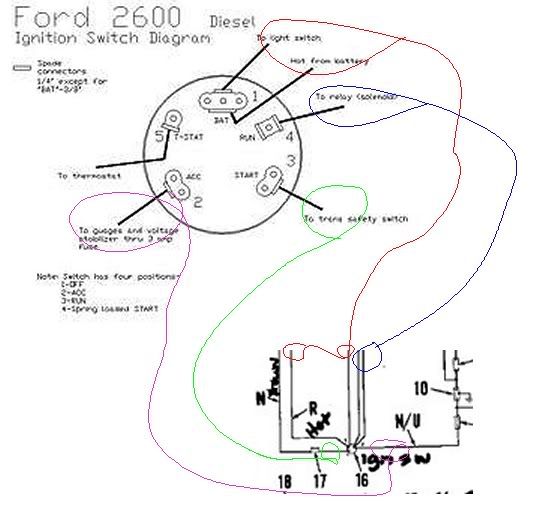 Ignition Switch Wiring Diagram Tractor