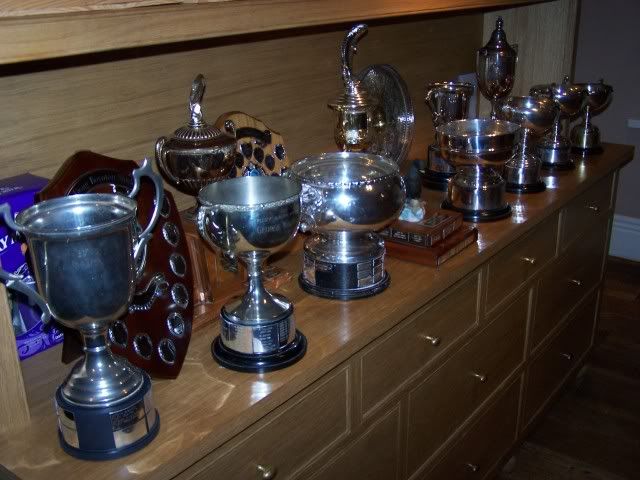 A Selection of silverware available to win during the winter series A Selection of silverware available to win during the winter series
