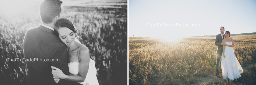 a bride and groom hold each other close during their Open Space Preserve wedding day