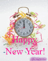 Happy New Year Clock