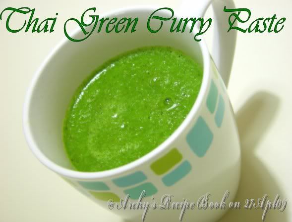Thai Green Curry Paste