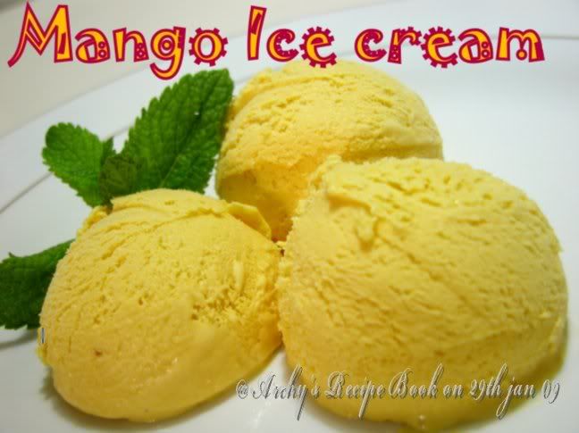 Mango Ice cream