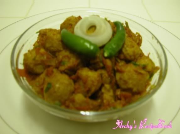 Chilli Soya Chunks