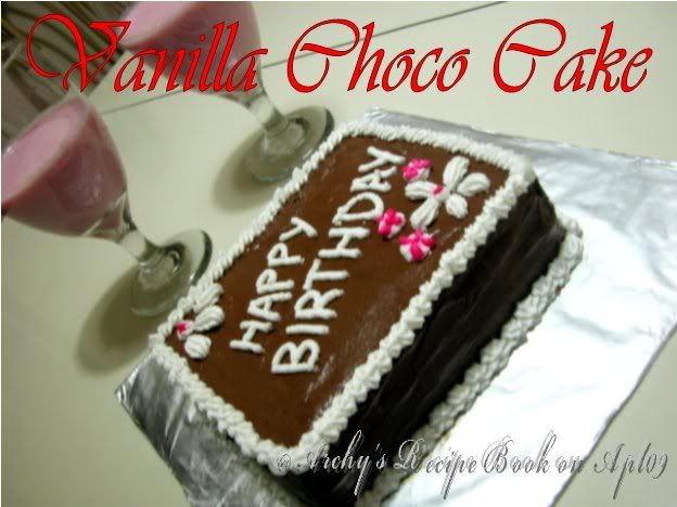 Vanilla choco cake