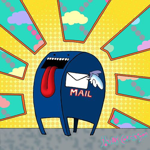 Big Blue Mailbox