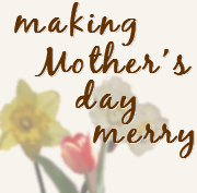 making Mothers day merry badge