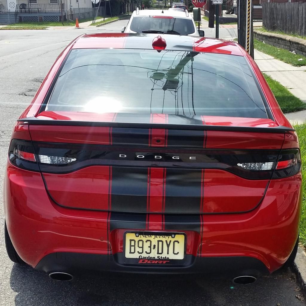 Tinted tail lights and custom drl leds installed Dodge Dart Forum