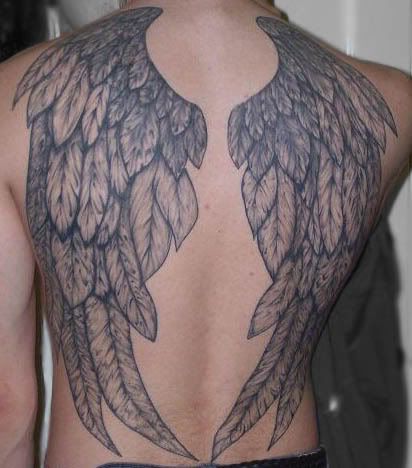 tattoo wings. That's right. Most of them are just random images that these 