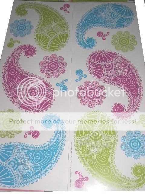 NEW~PRETTY~ASIAN~PAISLEY~HENNA DESIGN~WALL STICKERS  