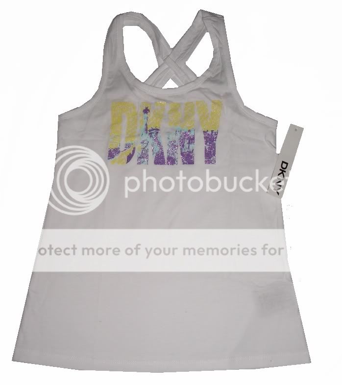 Sleeveless Tank Top with Criss Cross Back , Liberty Skyline Logo on 