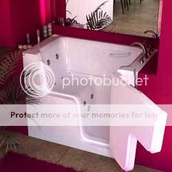 Walk in tub Wheelchair Accessible with air or water therapy 29x52x42 